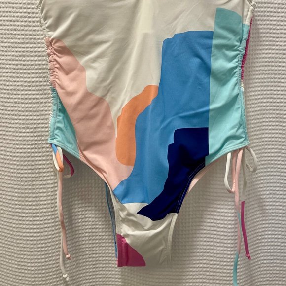 Paper London Style Wave One Piece Swimsuit Color Seven Wonders Size S NWT - Picture 5 of 6